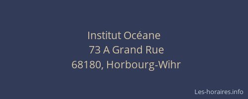 Institut Oc&eacute;ane