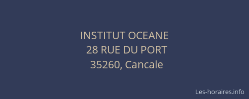 INSTITUT OCEANE