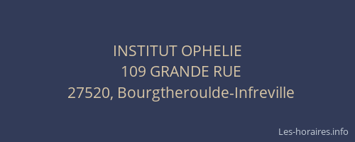 INSTITUT OPHELIE