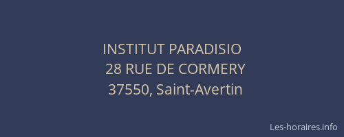 INSTITUT PARADISIO