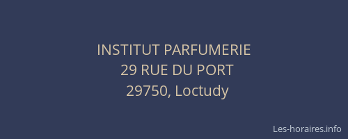 INSTITUT PARFUMERIE