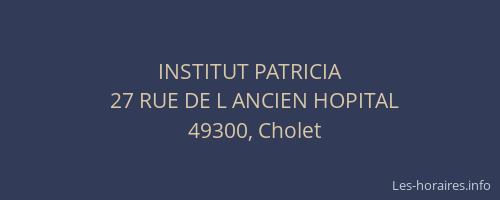 INSTITUT PATRICIA