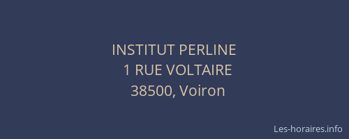 INSTITUT PERLINE