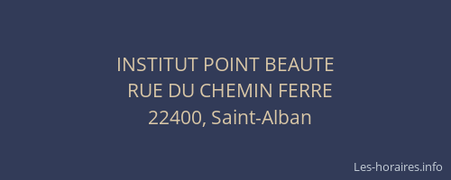 INSTITUT POINT BEAUTE