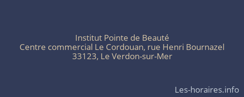 Institut Pointe de Beauté