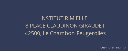 INSTITUT RIM ELLE