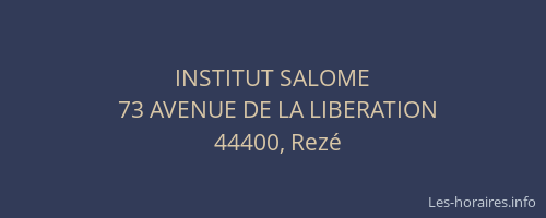 INSTITUT SALOME