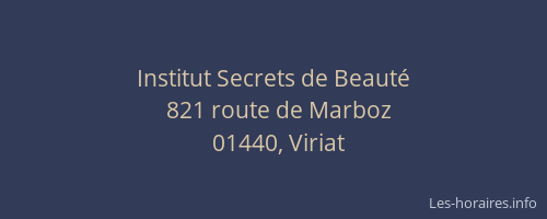 Institut Secrets de Beauté