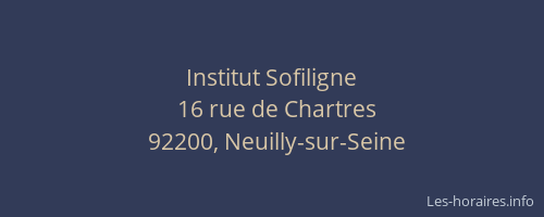 Institut Sofiligne