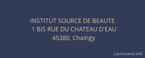 INSTITUT SOURCE DE BEAUTE