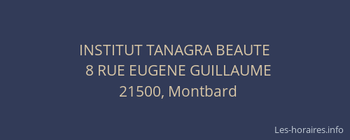 INSTITUT TANAGRA BEAUTE