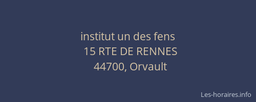 institut un des fens
