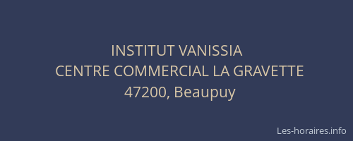 INSTITUT VANISSIA