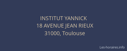 INSTITUT YANNICK