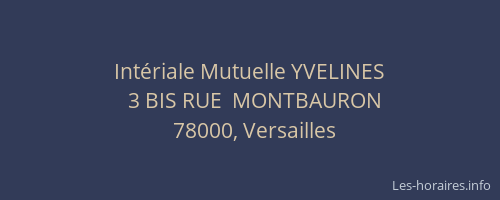 Intériale Mutuelle YVELINES