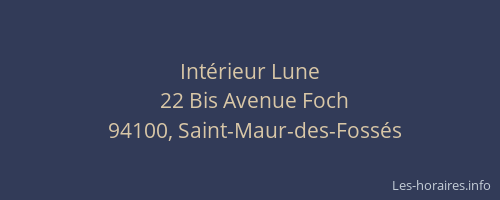Int&eacute;rieur Lune