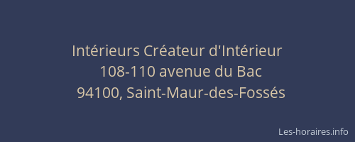 Int&eacute;rieurs Cr&eacute;ateur d'Int&eacute;rieur