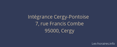 Intégrance Cergy-Pontoise