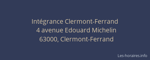 Intégrance Clermont-Ferrand