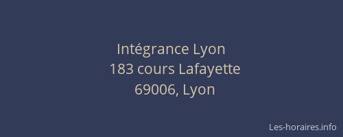Intégrance Lyon