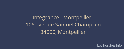 Intégrance - Montpellier