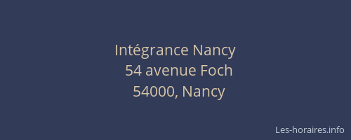 Intégrance Nancy
