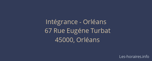 Intégrance - Orléans
