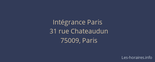Intégrance Paris