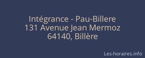 Intégrance - Pau-Billere