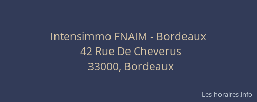 Intensimmo FNAIM - Bordeaux