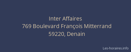Inter Affaires