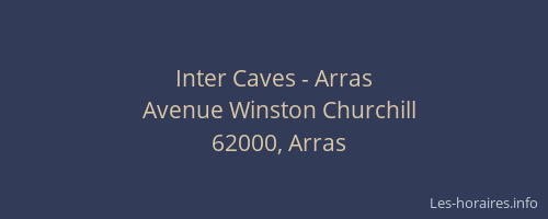 Inter Caves - Arras