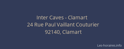 Inter Caves - Clamart