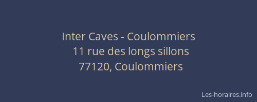 Inter Caves - Coulommiers