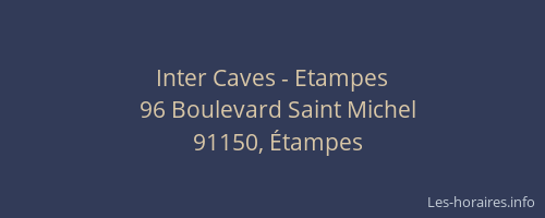 Inter Caves - Etampes