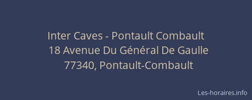 Inter Caves - Pontault Combault
