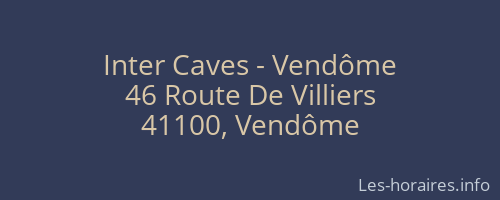 Inter Caves - Vendôme