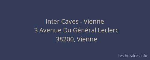 Inter Caves - Vienne
