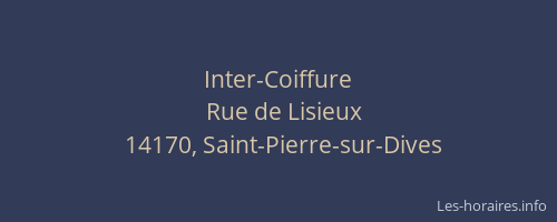 Inter-Coiffure