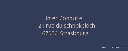 Inter-Conduite