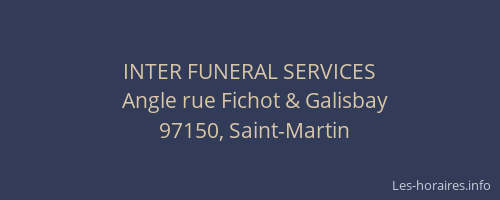 INTER FUNERAL SERVICES