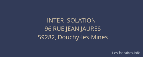 INTER ISOLATION