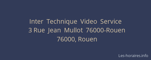 Inter  Technique  Video  Service