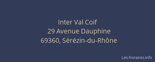 Inter Val Coif