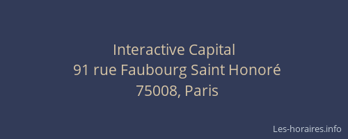 Interactive Capital