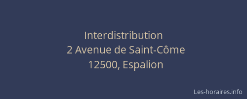 Interdistribution