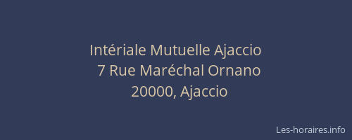 Intériale Mutuelle Ajaccio