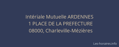 Intériale Mutuelle ARDENNES
