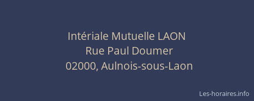 Intériale Mutuelle LAON