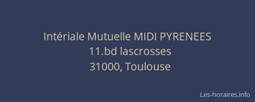 Intériale Mutuelle MIDI PYRENEES